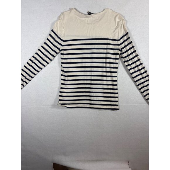 Lauren Ralph Lauren Womens Striped Floral Top Size M - Picture 8 of 9